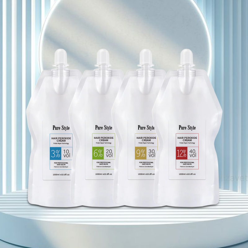 Purestyle Professional   3% 6% 9% 12% Peroxide Oxidant Cream Raw Material OEM Herbal Hair Developer