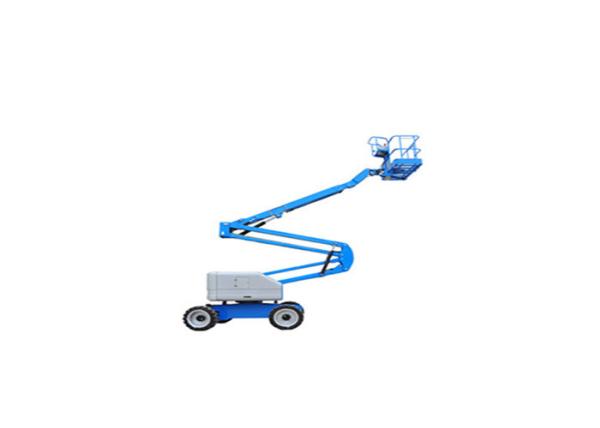High Strength Structure Steel Towable Boom Lift , Aerial Work Platform 360 Degree Rotation