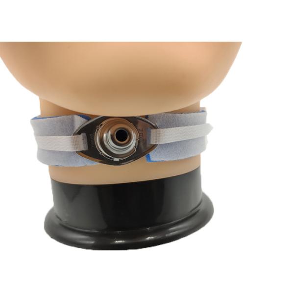 Neckband Velcro Trach Ties Tracheostomy Tube Holder With Foam + Hook Material