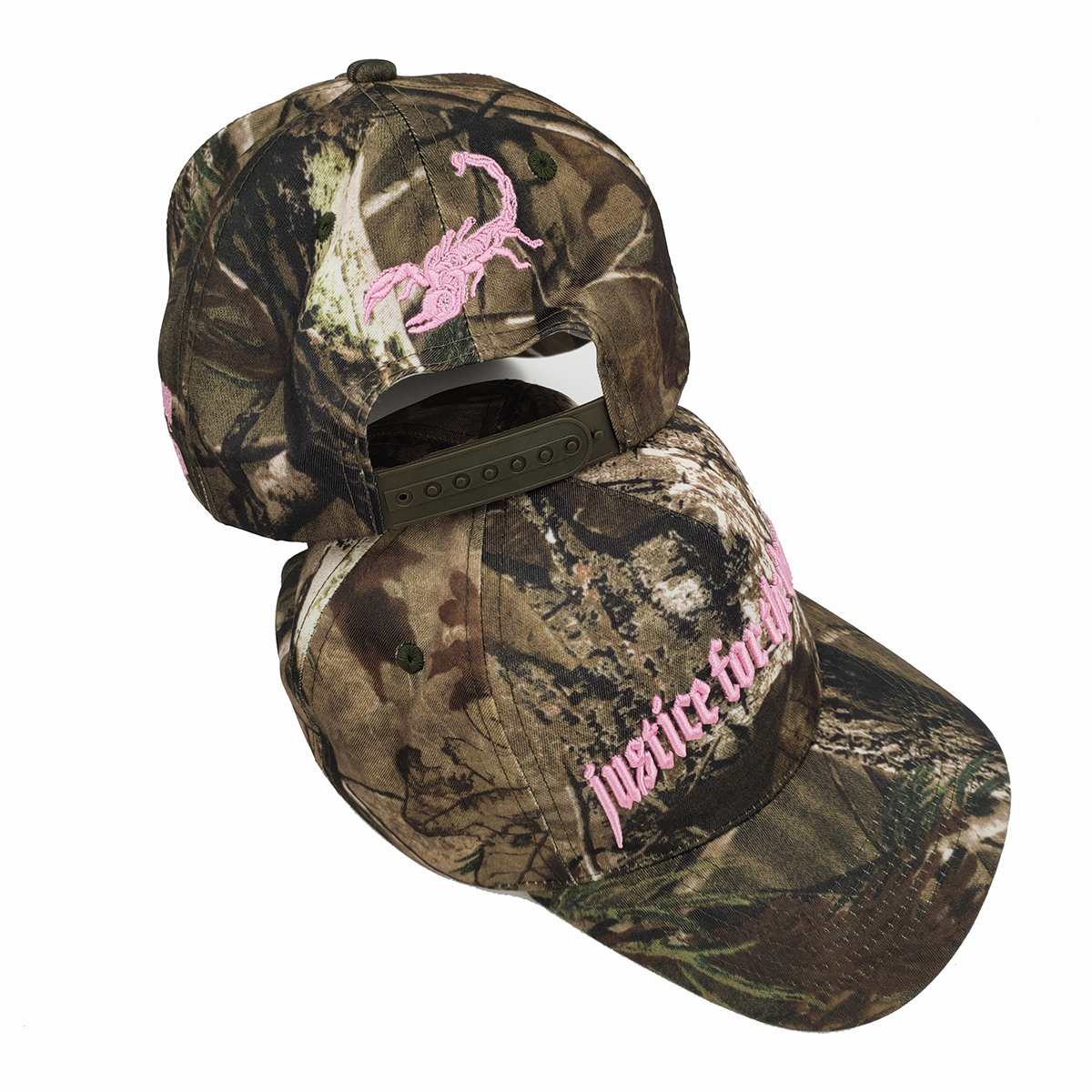 Pure Cotton Real Tree Leaf Baseball Caps Camo Flame 3D Embroidery Letter Hunting Outdoor Sport Pink Stitching Camo