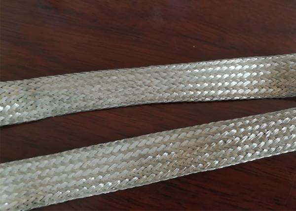 Sleeving trançado de aço inoxidável chapeado prata, tubulação de aço inoxidável trançada