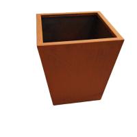 Caixas de plantação modernas resistentes à geada Caixas de plantação de aço corten com pouca manutenção