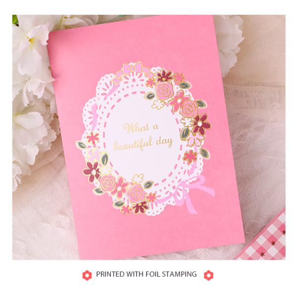 Рождественские открытки подарка 3d цветка, Recyclable 3d хлопают вверх карты