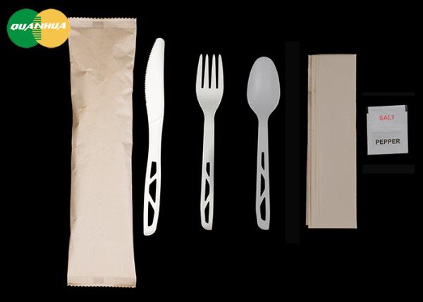 OEM ODM Eco Friendly Disposable Cutlery Kit Biodegradable Compostable