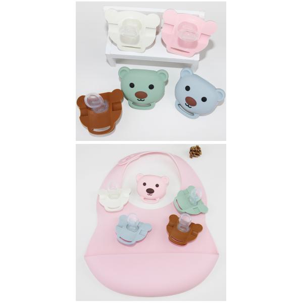 Цепь Pacifier младенца силикона качества еды с милой животной формой панды