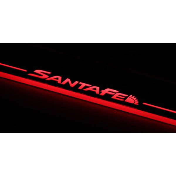Hyundai SantaFe IX45 LED light car door sill scuff plate China wholesale