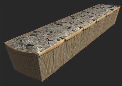 Hot Dipped Galvanized Defensive Barrier For Flood Control / Military Fortification