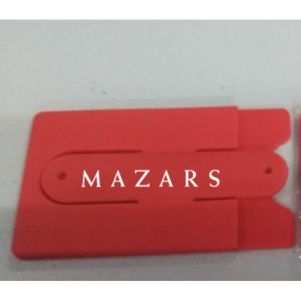 Customized Silicone mobile holder with card pouch, 95*56cm, 10colors available