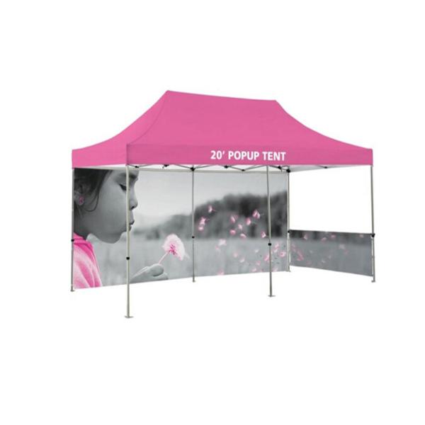 Advertising Custom Promotional Tents Heat Transfer Printing Flame Retardant Reinforced