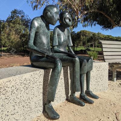 Monumento de bronze de tamanho natural em conjunto Monumento de escultura de cera perdida
