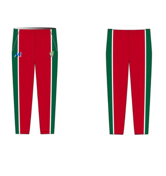 Mens 52cm Waist Cricket Teamwear Trousers Sublimation Print With 2 Pockets