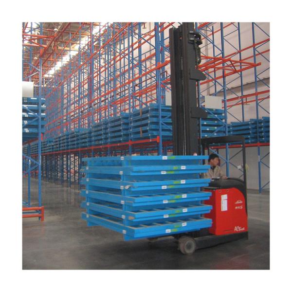 800~3000kg/層 VNAパレットラック,鋼鉄の非常に狭い通路パレットラック