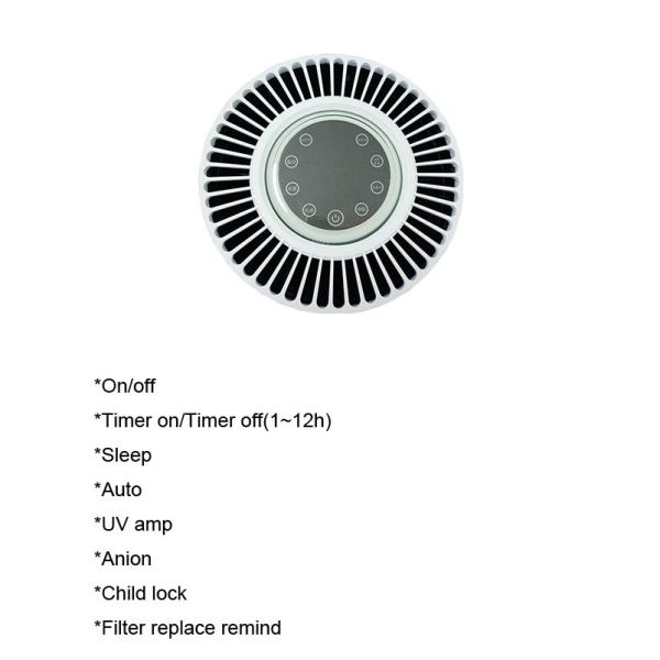 10000000pcs/Cm3 12h 20w Plasma Ionizer Air Purifier