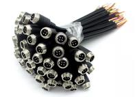 Supervise el cable de la aviación de la cámara de reserva del coche del vídeo 4Pin/el cable de extensión de la cámara de visión trasera/
