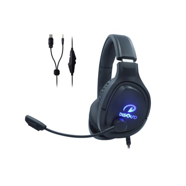 Illumination Gaming Headset , Braided RGB Gaming Headphones