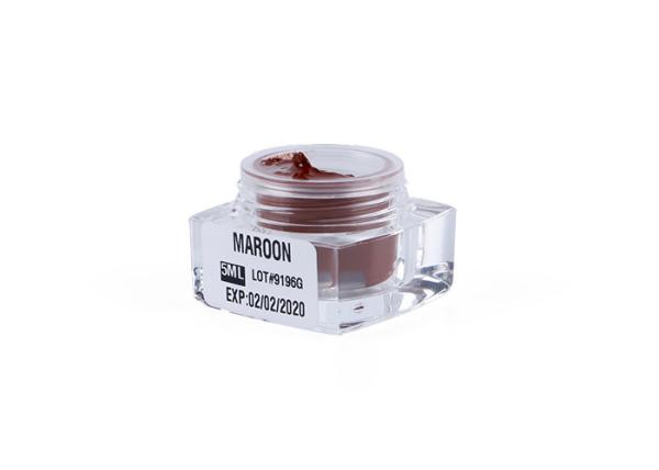 Small Microshading Semi Permanent Makeup Pigments For Eyebrown 5ML Maroon