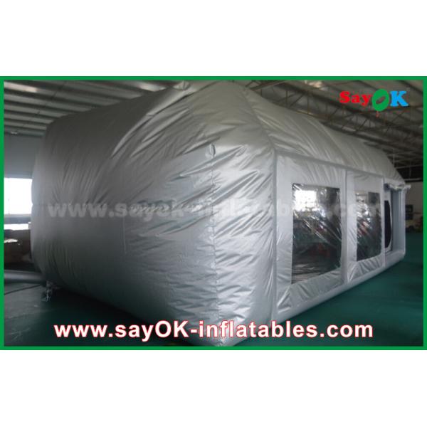 Inflatable Garage Tent Prefessional Gray Waterproof PVC And Oxford Cloth Inflatable Paint Booth For Car Painting