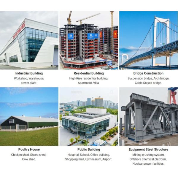 ODM Modular Steel Structure Shed Warehouse Workshop Building Construction