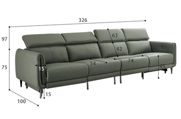 BN Italian Minimalist Functional Sofa with Electric USB for Living Room Furniture Electric Lift Function Recliner Sofa