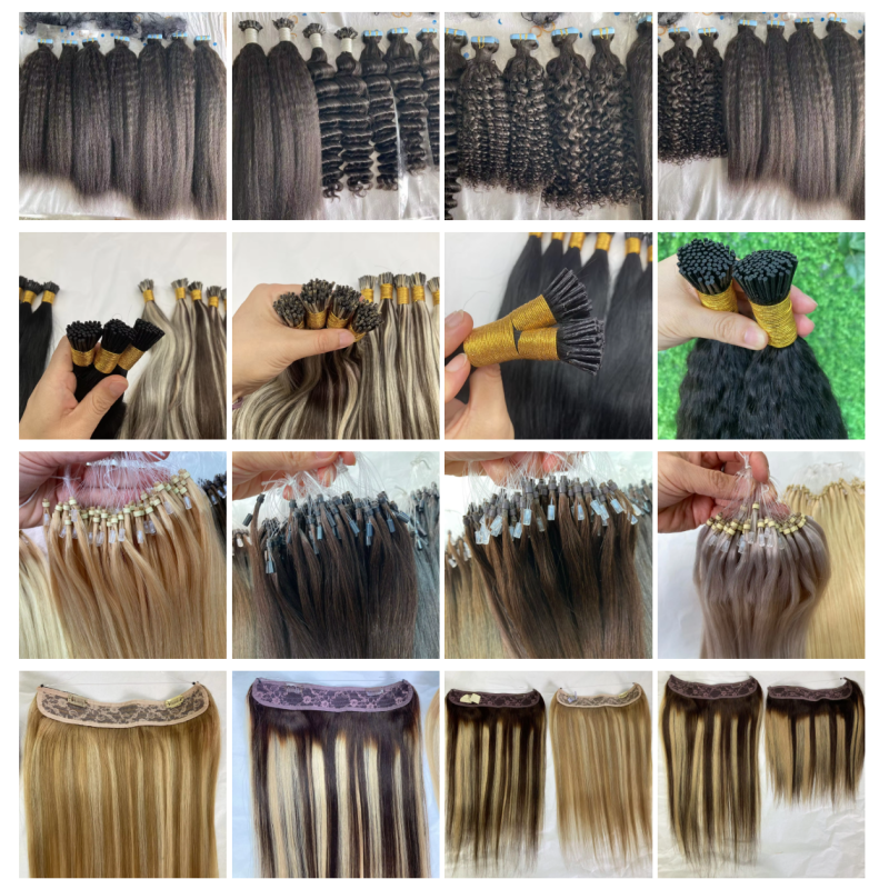 Hot Selling Chinese Hair Double Drawn Virgin Nano Tip Hair Extensions Attachment Soft Plastic Nano Ring Hair Extensions