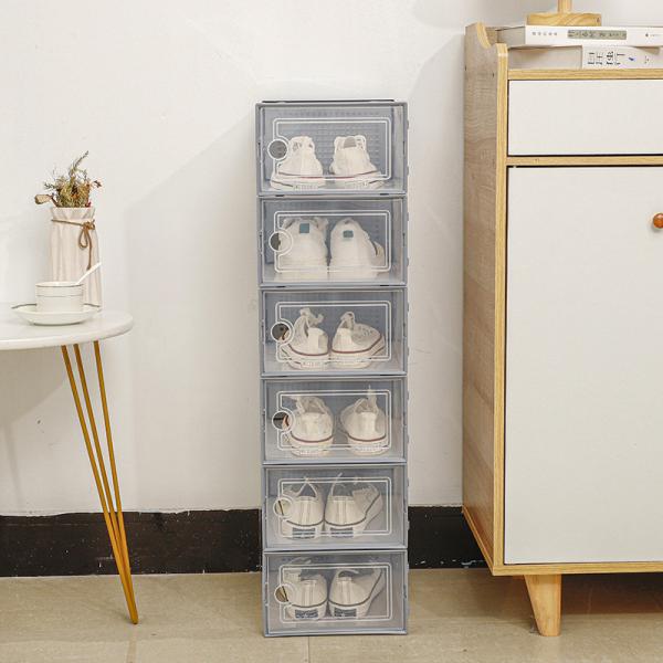Customized Eco Friendly Transparent Shoe Box with Wax Coating and Blank Finishing