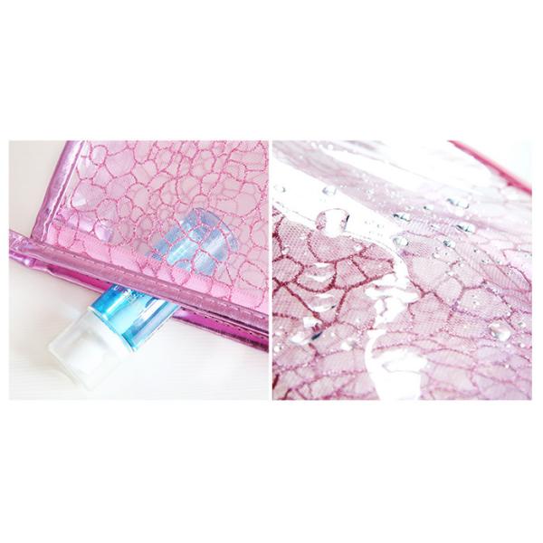 Womens Transparent PVC Bag SGS Certification 22x14x8 CM Size Customized Logo