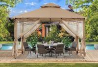 Stylish 10x10 Metal Roof Gazebo All-Weather Protection & Easy Maintenance