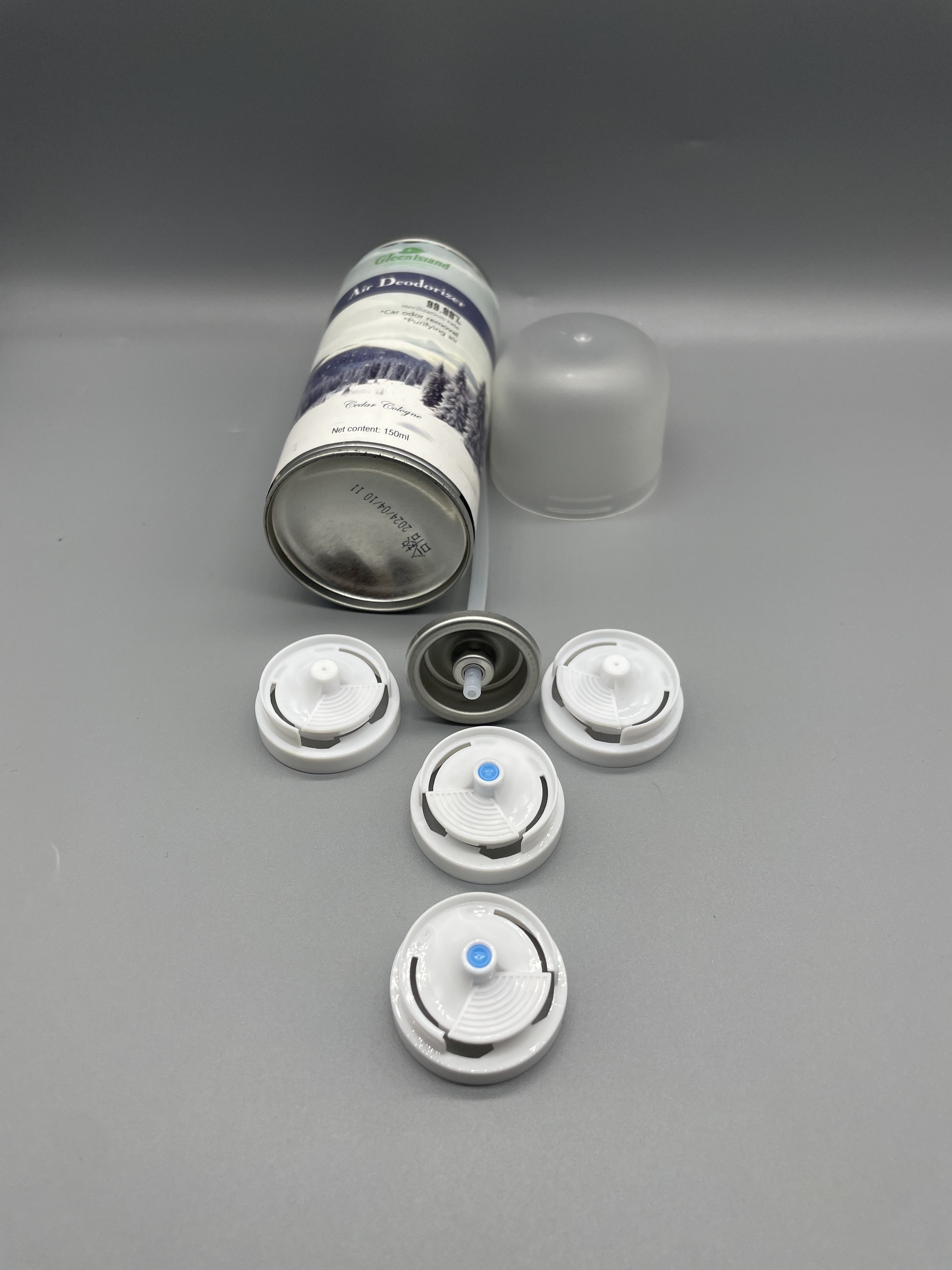 25.4mm Deodorant Aerosol Valve with Adjustable Spray Actuator and Clog-Resistant Design