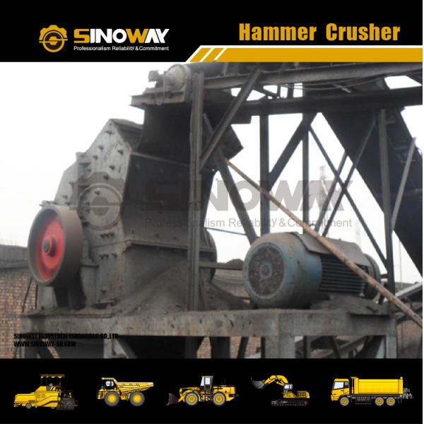 Hammer Crusher / Hammer Breaker Impact Crusher 55KW Rated Power