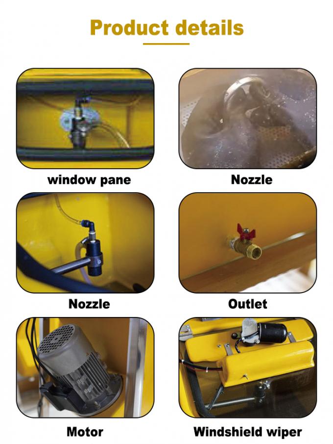 WS.ACM.S2 Model Sand Blasting Machine with 40W Power and 420*350*500MM Size for Jewelry Finishing
