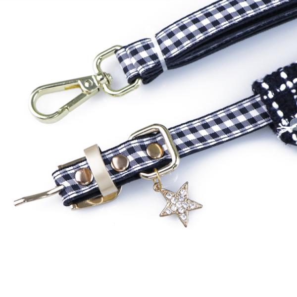 El correo del arnés del neopreno fijó la hebilla del metal que funcionaba con los cuellos de perro de lujo