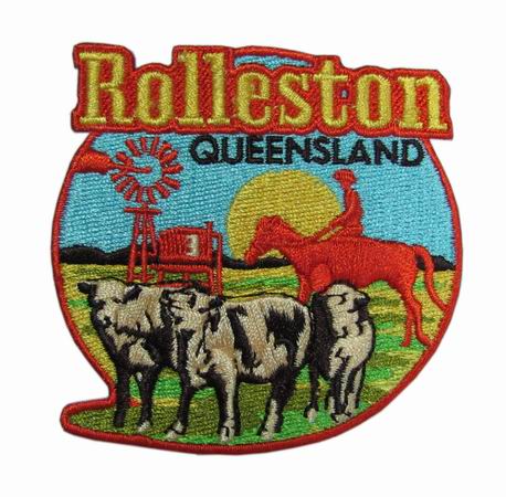 Heat Cut Border Custom Embroidered Patch Iron On Backing Bulk Packing