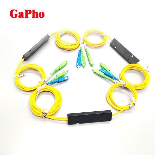 High Isolation 1260-1360T / 1460-1620R FWDM Connector FC / APC 1x1 1x2