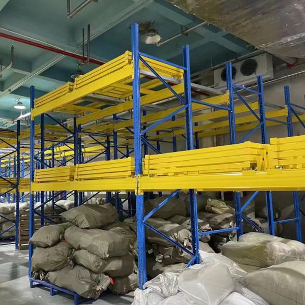 Customizable Industrial Push Back Pallet Rack 500-5000kg For Intensive Storage System