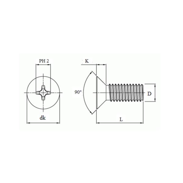 M3 Flat Head Clear Acrylic Screw Plastic Phillips Drive for Electronics