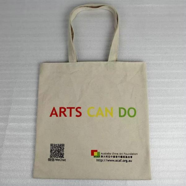 Silk Screen Red Canvas Tote , Multi Colors Promotional Canvas Tote Bags