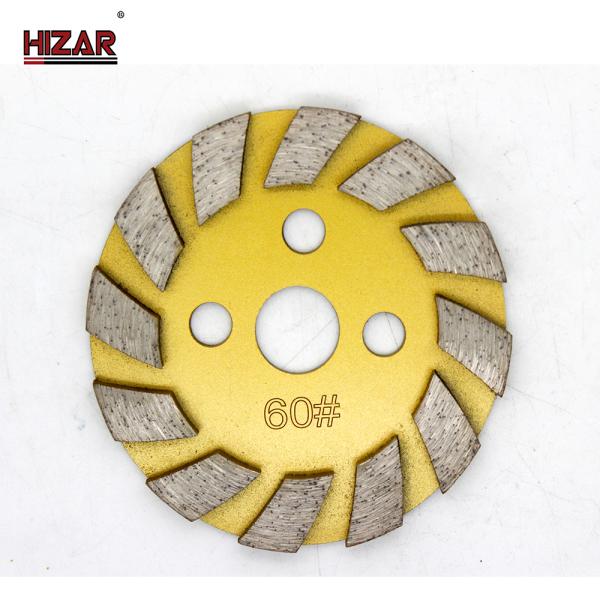 M14 Hole 5 Inch Concrete Segmented Diamond Grinding Cup No 36 Grit 13cm