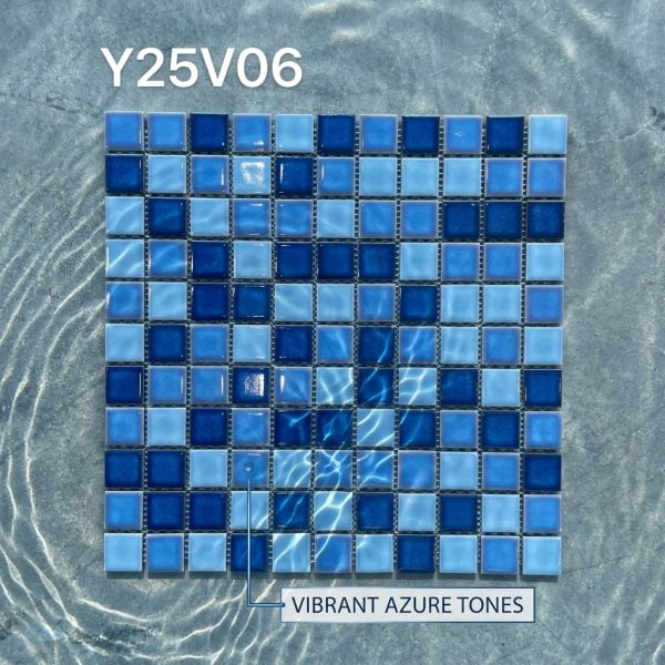 New Designs Sanded Surface With Water Ripple Design Ceramic Mosaic Tile And High