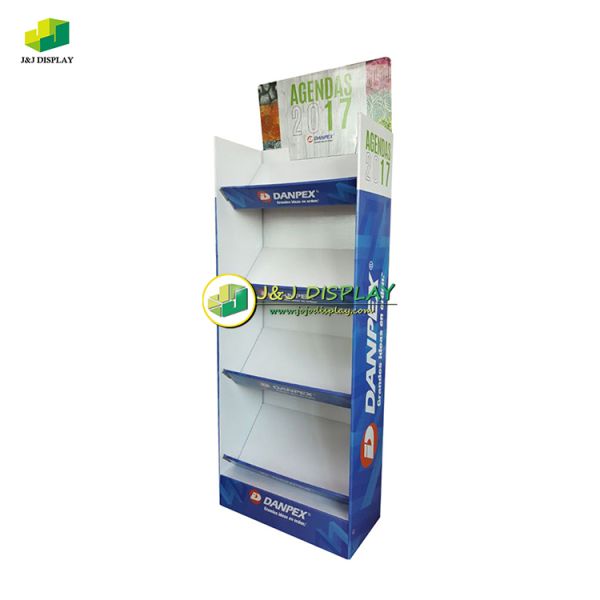 Knock Down Floor Display Stand Paper Display Shelves for Retail / Promotions