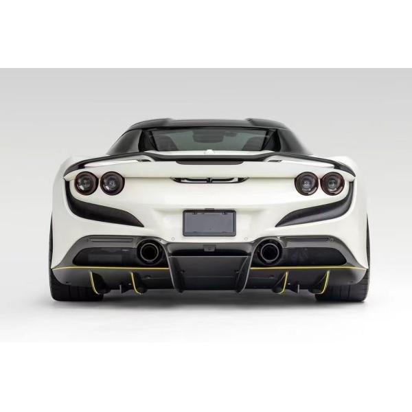 F8 Ferrari Carbon Car Body Kit VOS Style PP Carbon Fiber Lip Spoiler Hood Body Kit