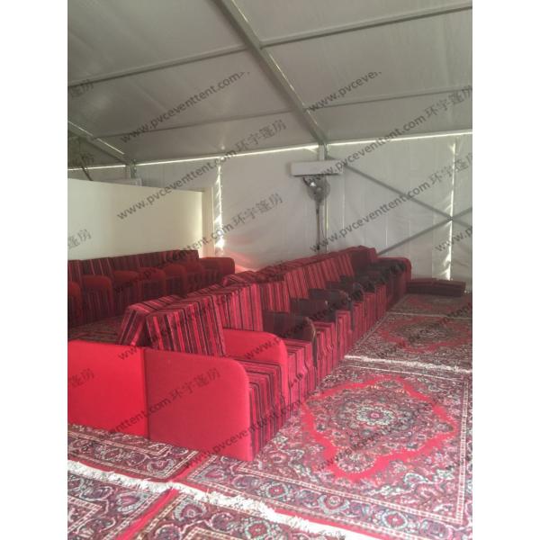 Aluminum Frame PVC Event Tent Red / Outdoor PVC Ramadan Tent Transparent Cover