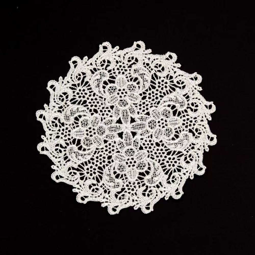Eco-Friendly Polyester Embroidery Patches with Heart & Flower Shapes for Ladies' Clothing and Wedding Decor Accessories