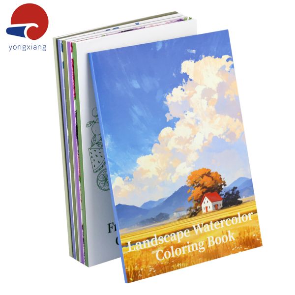 Film Lamination Coloring Book Printing OEM Adults Coloring Books