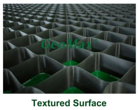 ODM Пластиковая сетка заземления HDPE геоклетка текстурированная перфорированная GM150-712 Стабилизация основания Черный стандарт ASTM