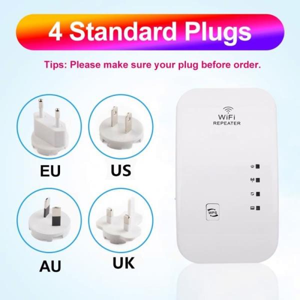 Repetidor Wi-Fi sem fio Kp300W Reforço de sinal móvel de 300 Mbps Melhora a sua conexão