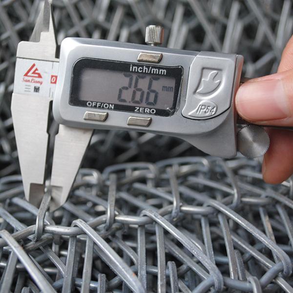 316 Galvanized Steel 1.88mm Ss Wire Mesh Conveyor Belt