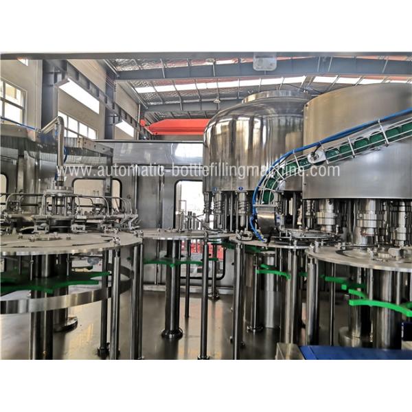 Rotary Liquid Bottle Filling Machine , Fully Automatic Mineral Water Plant
