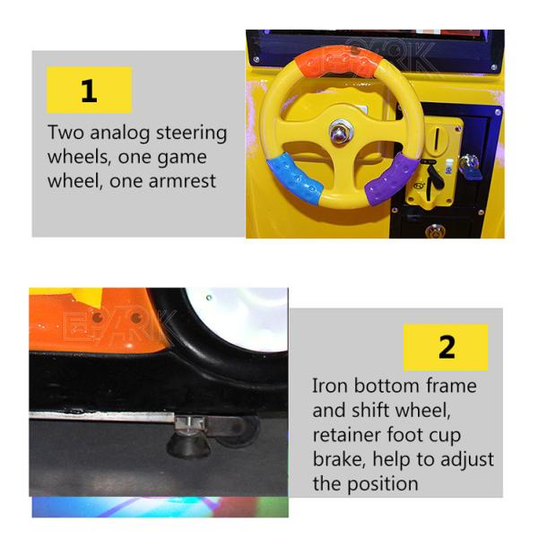 Kids Fun&Attractive Game indoor coin operated amusement rides led light kiddie ride