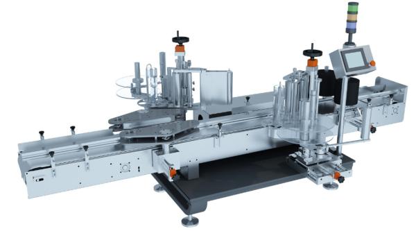 le double du tambour 5-30L a dégrossi machine à étiquettes d'autocollant automatique pour les bouteilles en verre d'ANIMAL FAMILIER