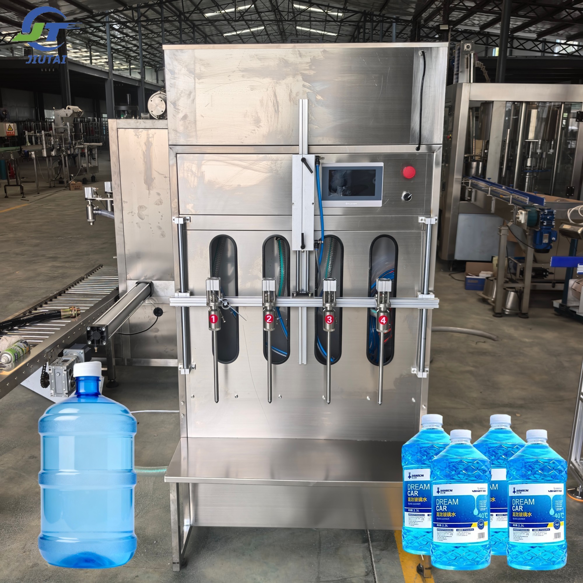 Semi Automatic Gravity Flow Filling Machine 316L Stainless Steel for Low Medium